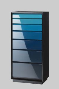 繧繝7段キャビネット（ブルー）